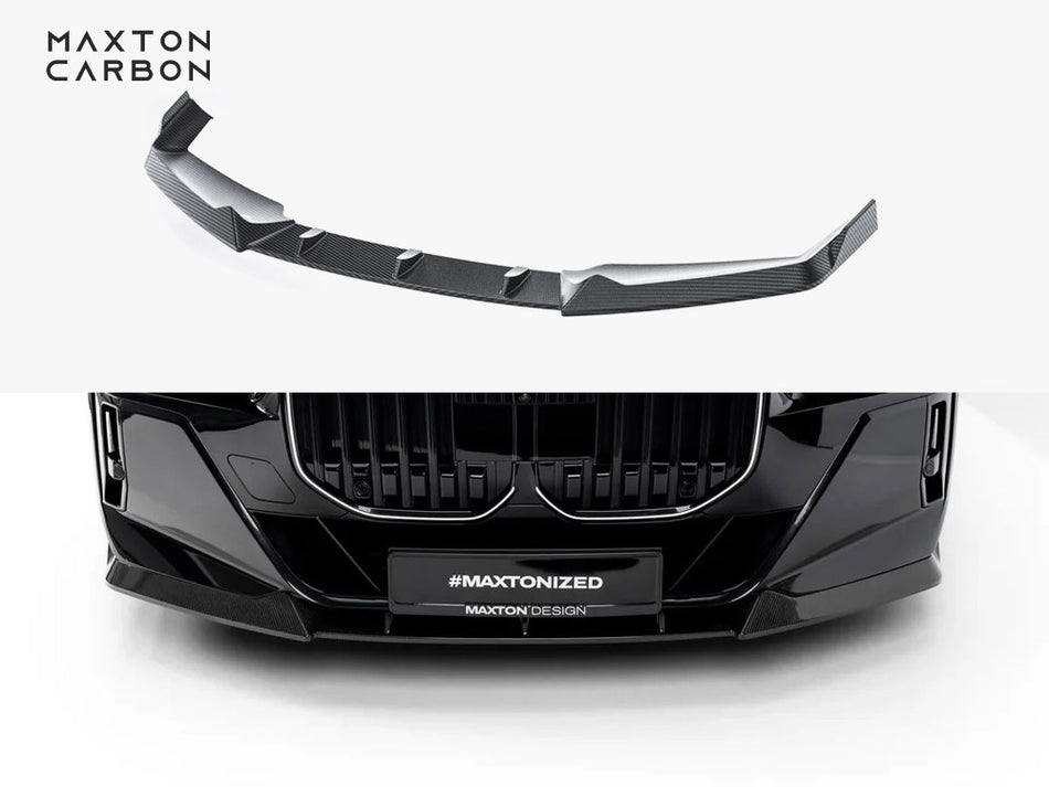 Maxton Prepreg Carbon Fiber Front Splitter BMW 7 M-Pack / M760e / i7 M-Pack G70