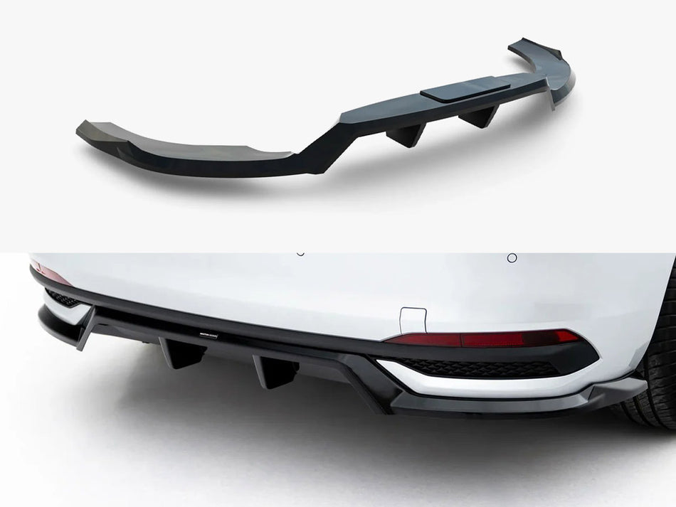 Maxton Rear Splitter (Vertical Bars) Skoda Scala Mk1 Facelift