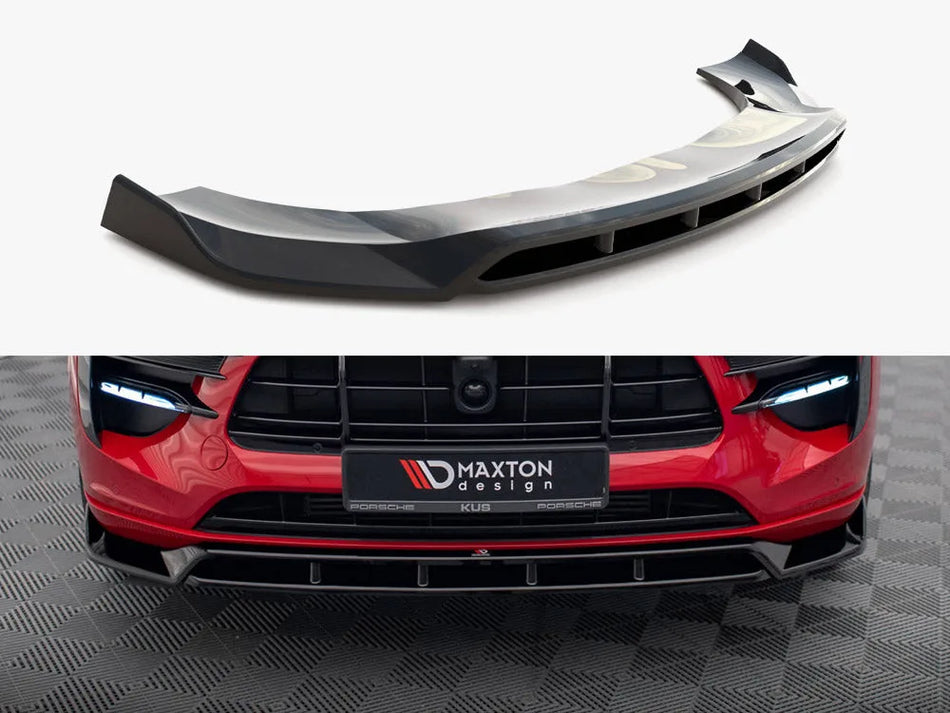 Maxton Front Splitter V.2 Porsche Macan GTS / Sport Design Mk1 Facelift