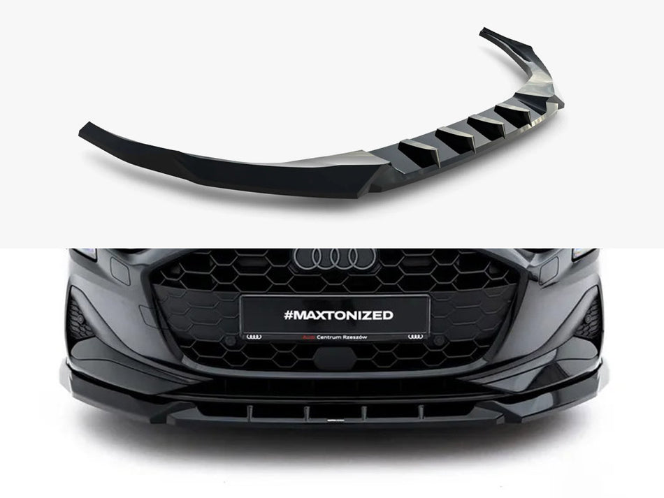 Maxton Front Splitter V.1 Audi A3 Sedan 8Y Facelift