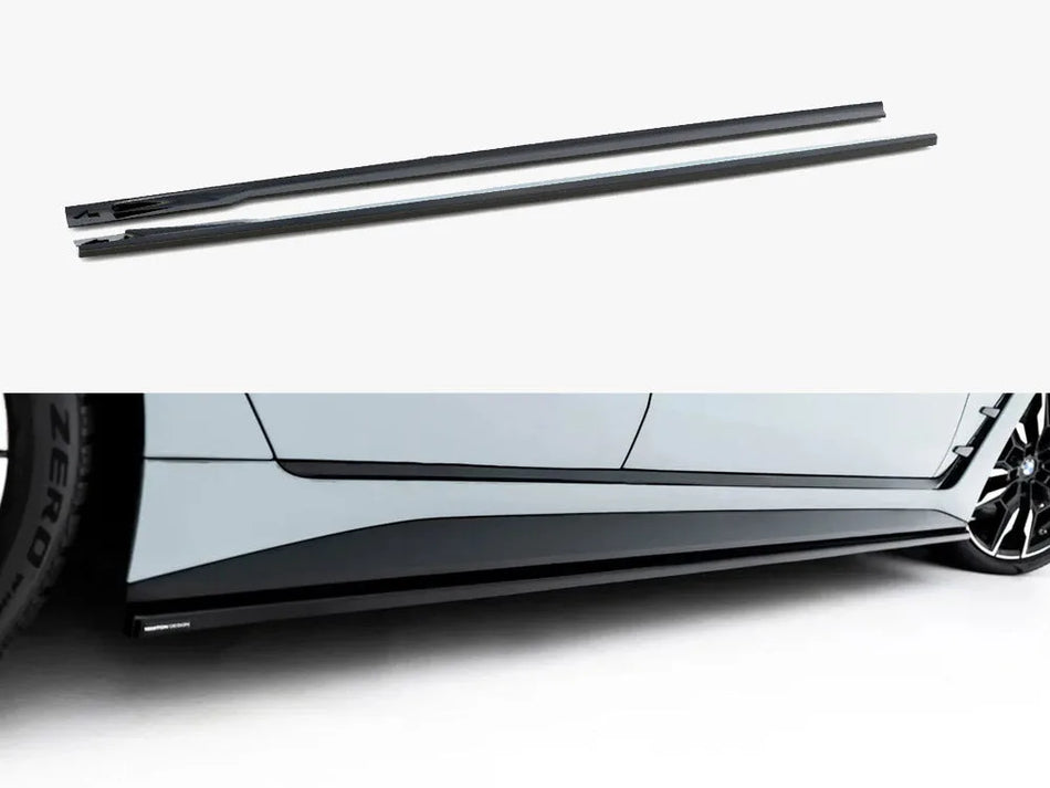 Maxton Side Skirts Diffusers V.1 BMW 4 Gran Coupe M-Pack / M440i G26