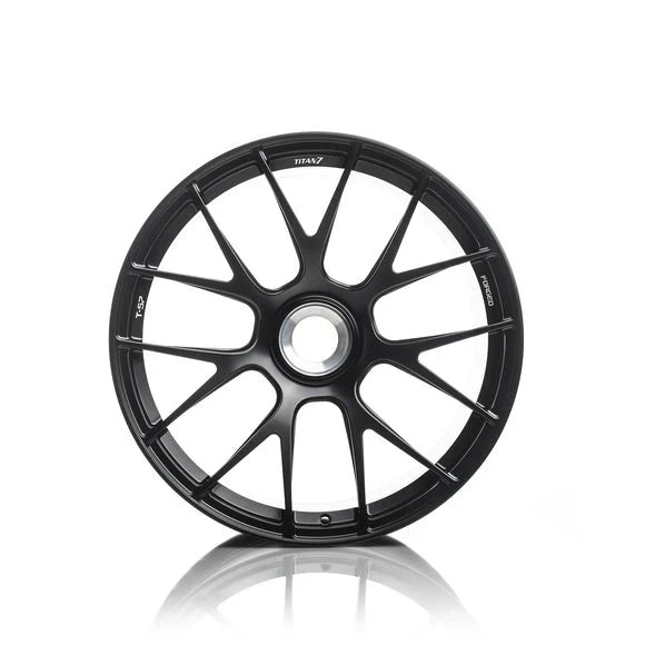 Titan 7 Forged Aluminium Wheel - T-S7 20x12 Centerlock ET 45 in Machine Black