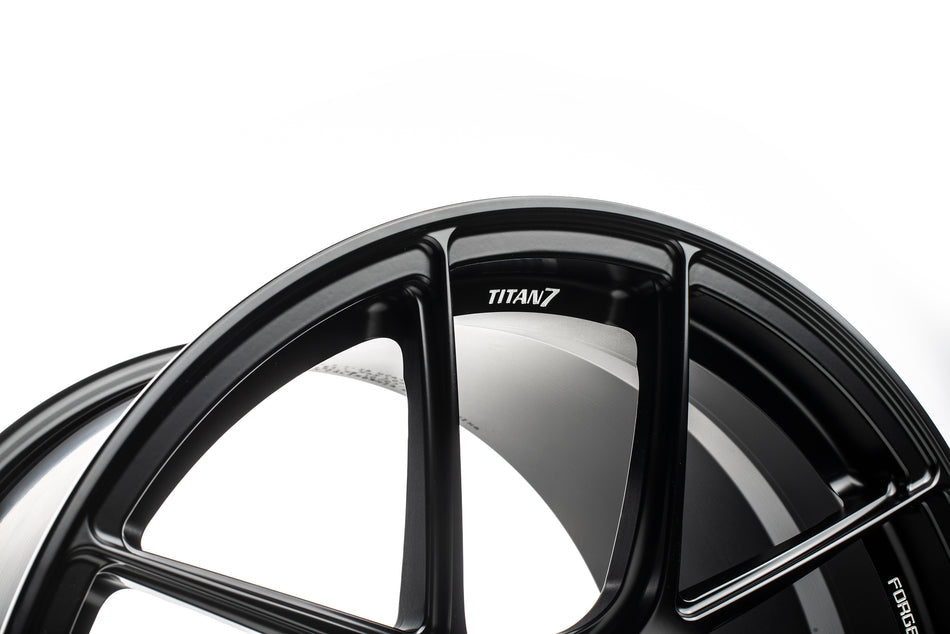 Titan 7 Forged Aluminium Wheel - T-S5 20x9 Centerlock ET 52 CB CL in Machine Black