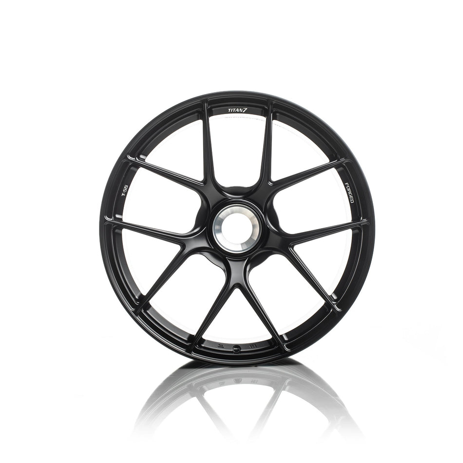 Titan 7 Forged Aluminium Wheel - T-S5 20x9 Centerlock ET 52 CB CL in Machine Black