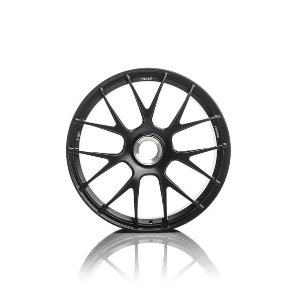 Titan 7 Forged Aluminium Wheel - T-S7 20x9 Centerlock ET 52 in Machine Black