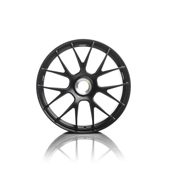 Titan 7 Forged Aluminium Wheel - T-S7 20x9.5 Centerlock ET 50 in Machine Black
