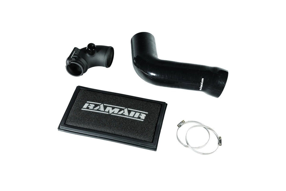 Ramair RPF-3129-RIP-BK-TI - Panel Air Filter Intake Pipe Air Hose & Turbo Elbow - A3 S3 TSI MQB