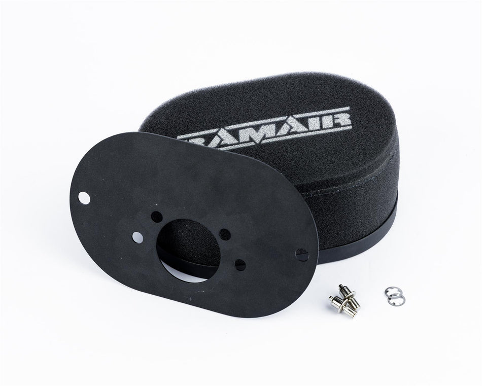 Ramair Carburettor Foam Air Filter with Baseplate to fit SU HS6 (Mini Offset) - 40mm Internal Height