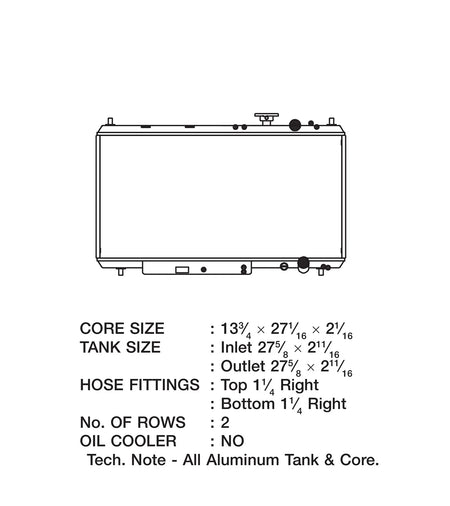 94-01 Acura Integra All-Aluminum Radiator (Discontinued)