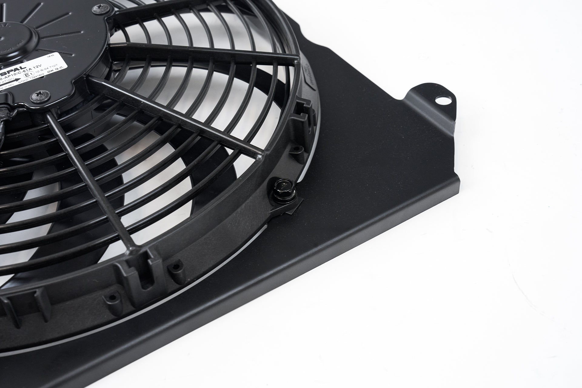 92-00 Civic All-Aluminum Fan Shroud w/ 12-inch SPAL Fan - Black