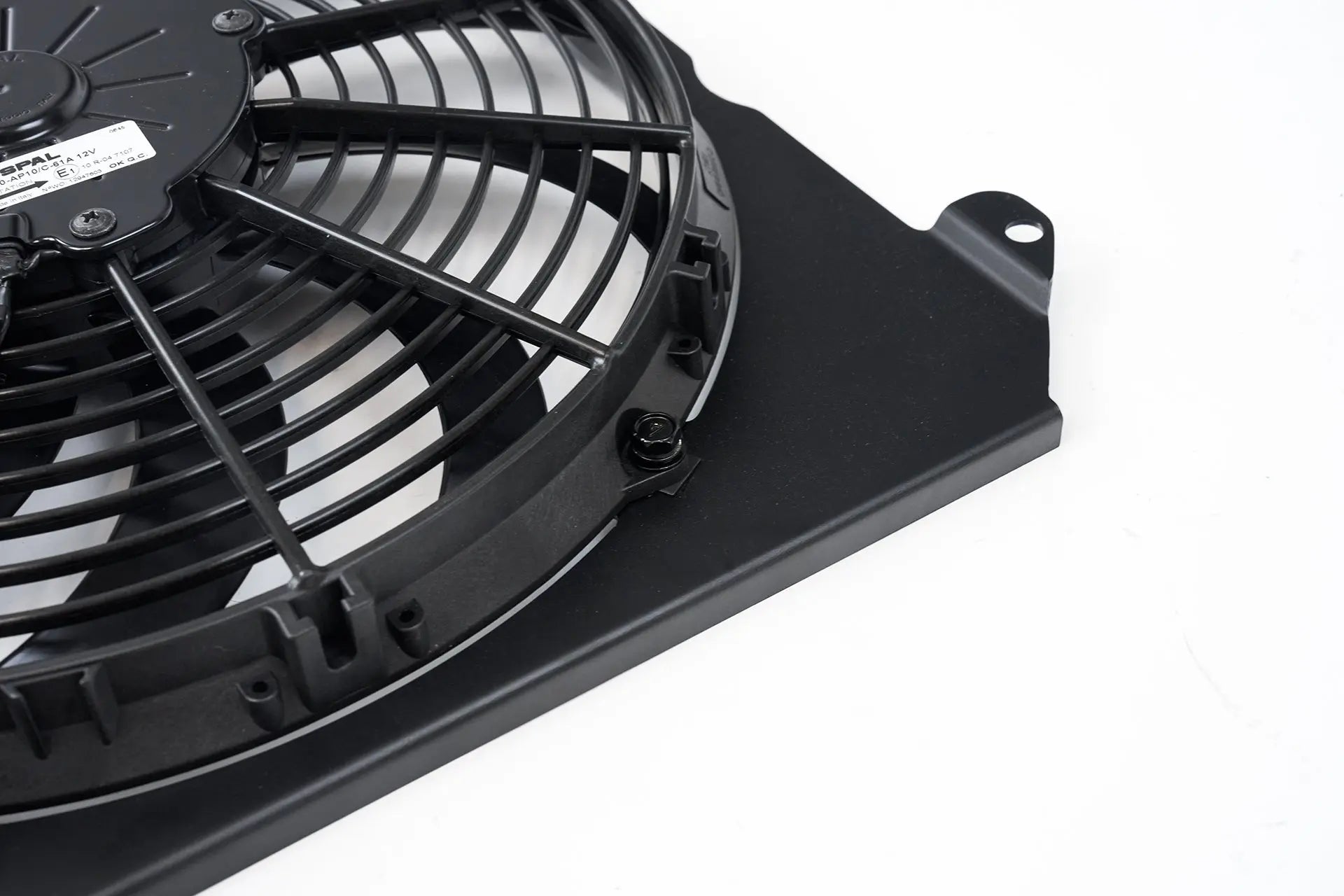 92-00 Civic All-Aluminum Fan Shroud w/ 12-inch SPAL Fan - Black