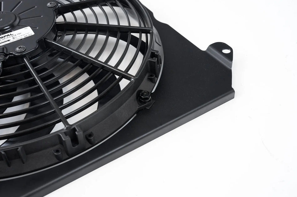 92-00 Civic All-Aluminum Fan Shroud w/ 12-inch SPAL Fan - Black