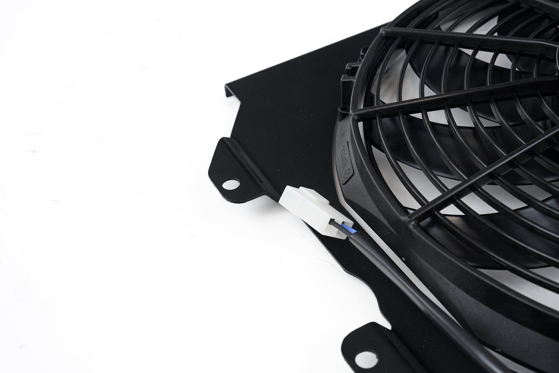 92-00 Civic All-Aluminum Fan Shroud w/ 12-inch SPAL Fan - Black