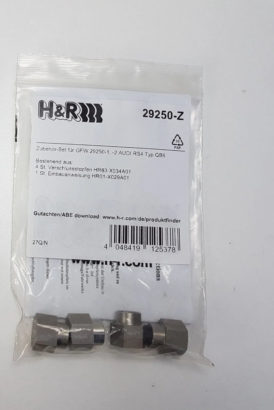 H&R Monotube Coil Overs - 29250-1Z