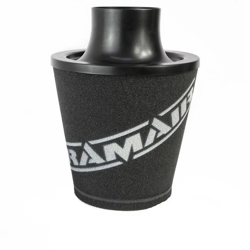 Ramair Medium Foam Filter Aluminium Base 80mm OD Black