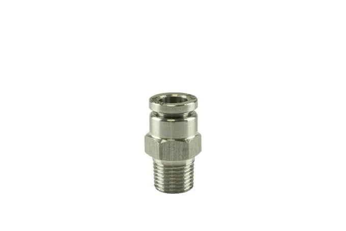 Turbosmart 1/8" NPT Str Pushloc Fitting - SS - 1/4" [TS-0550-3053]