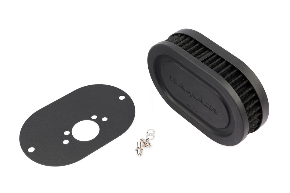 Ramair Pleated Carb Air Filter Baseplate to fit SU HS2 1.25in (32mm Mini Offset) - 40mm