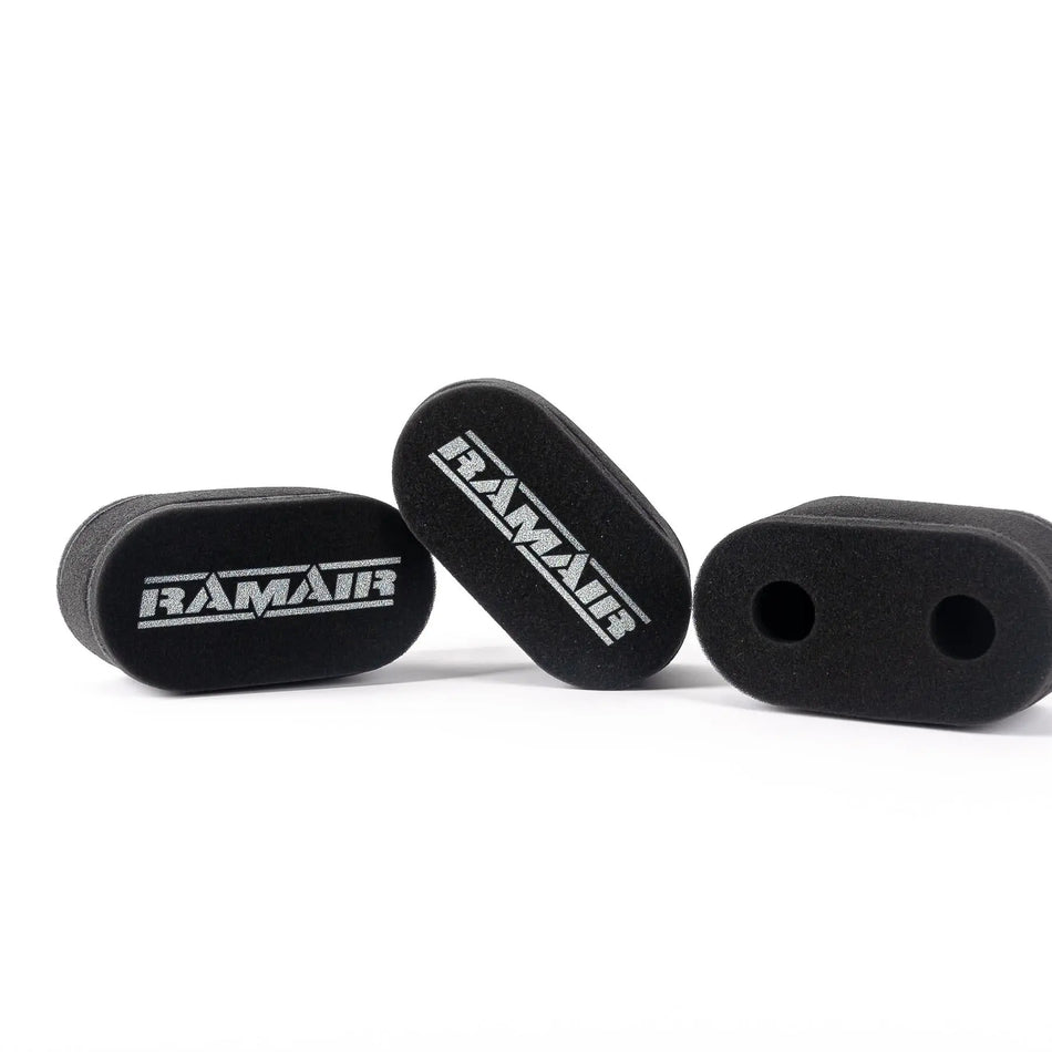 Ramair CS-909-C 3x Sock Filters For Carbs/Trumpets Stainless Steel Cage