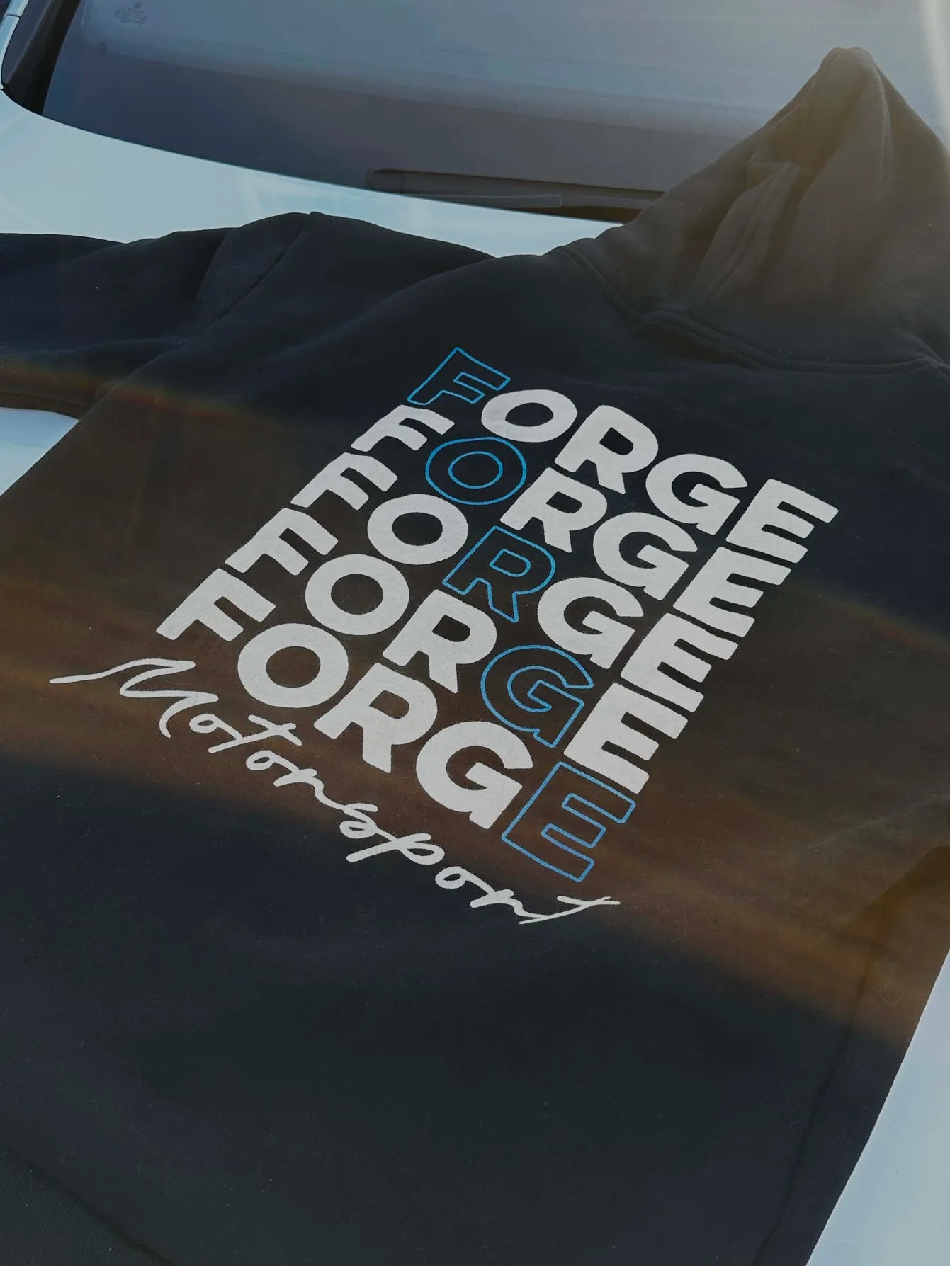 Forge Motorsport Crossword Word Hoodie