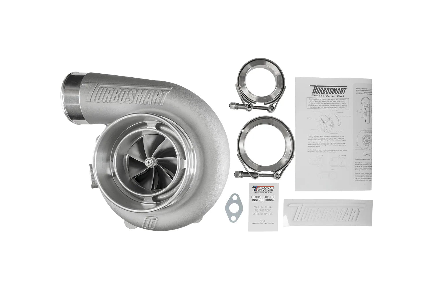 Turbosmart TS-1 Turbocharger 6870 (Kompact) V-Band Reverse Rotation 0.96AR Externally Wastegated