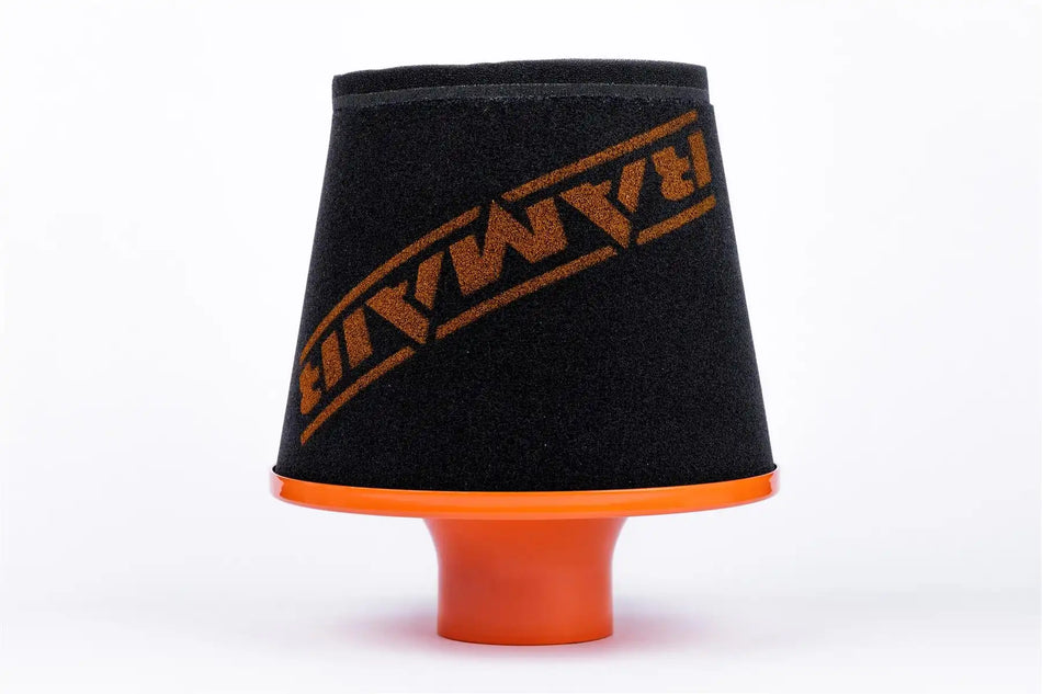 Ramair Large Foam Filter Aluminium Base 80mm OD Orange
