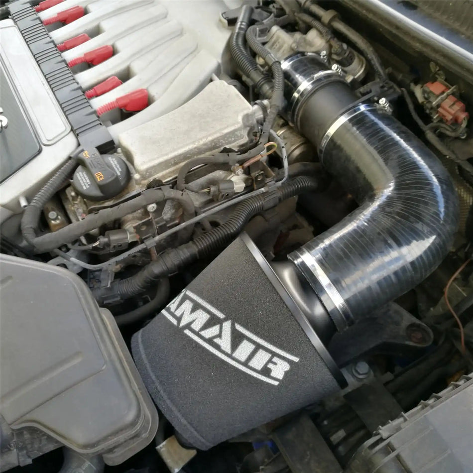 Ramair VW Golf mk5 R32 3.2 V6 Red Performance Cone Air Filter Intake Kit