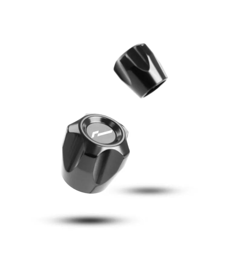 Racingline Billet Air Conditioning Caps - Grey OE Cap (R1234YF) - VW, Audi, SEAT/Cupra & Skoda