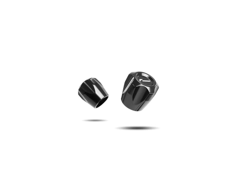 Racingline Billet Air Conditioning Caps - Grey OE Cap (R1234YF) - VW, Audi, SEAT/Cupra & Skoda