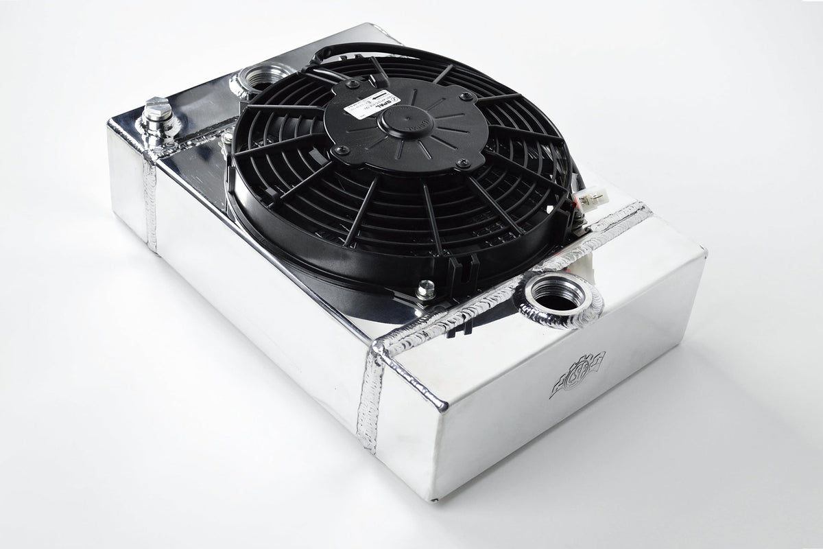 The KING Cooler - Ultimate Drag Race Radiator w/ SPAL Fan & Mounting Kit