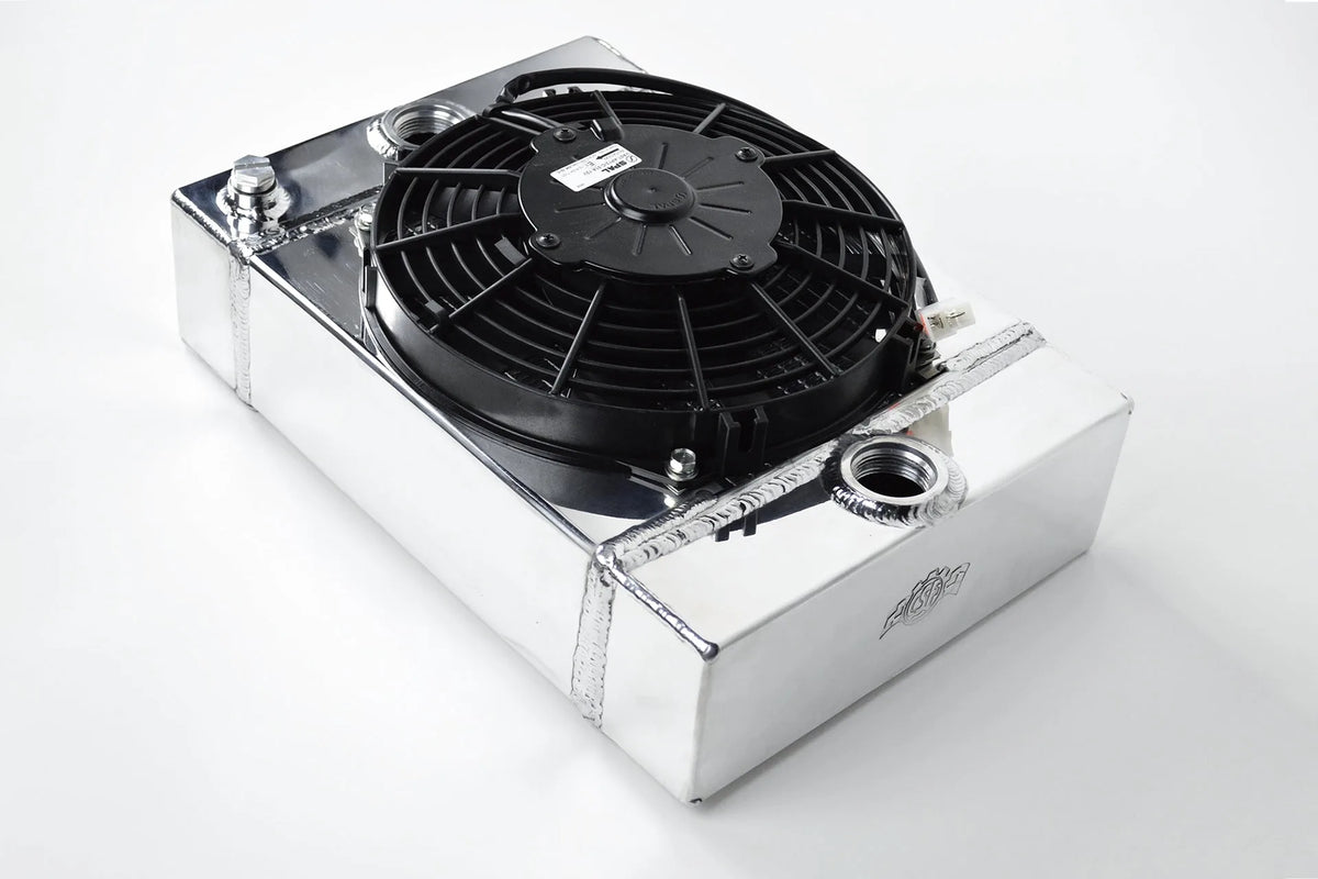 The KING Cooler - Ultimate Drag Race Radiator w/ SPAL Fan & Mounting Kit