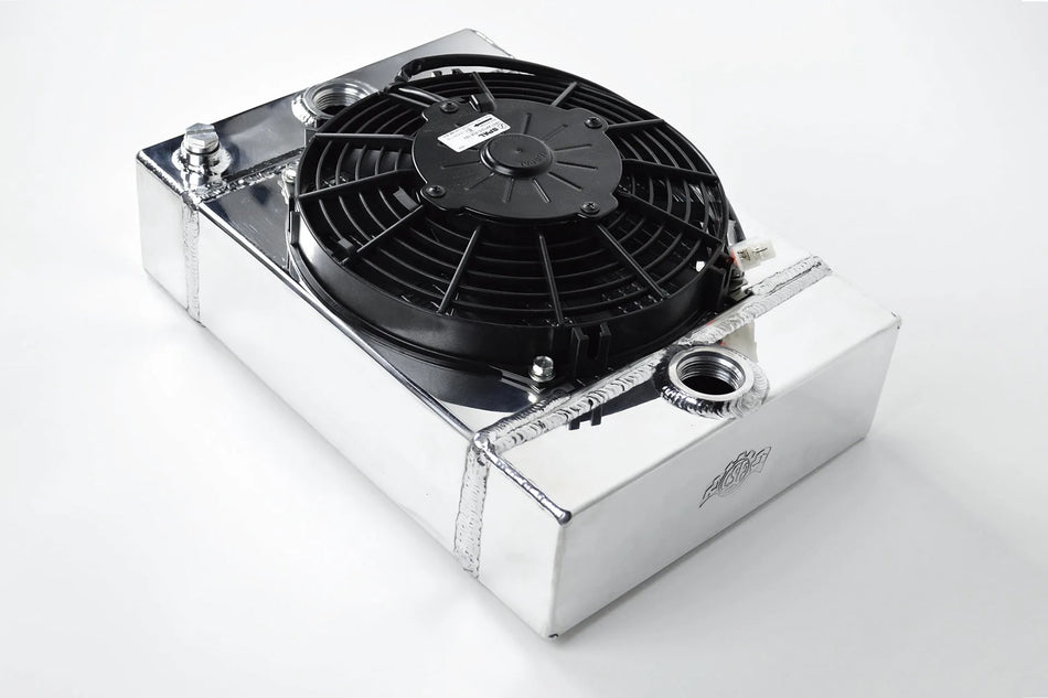 The KING Cooler - Ultimate Drag Race Radiator w/ SPAL Fan & Mounting Kit