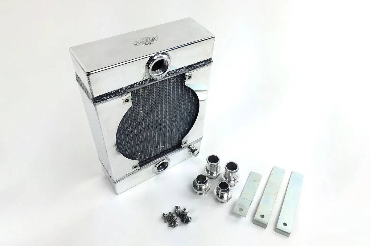The KING Cooler - Ultimate Drag Race Radiator w/ SPAL Fan & Mounting Kit
