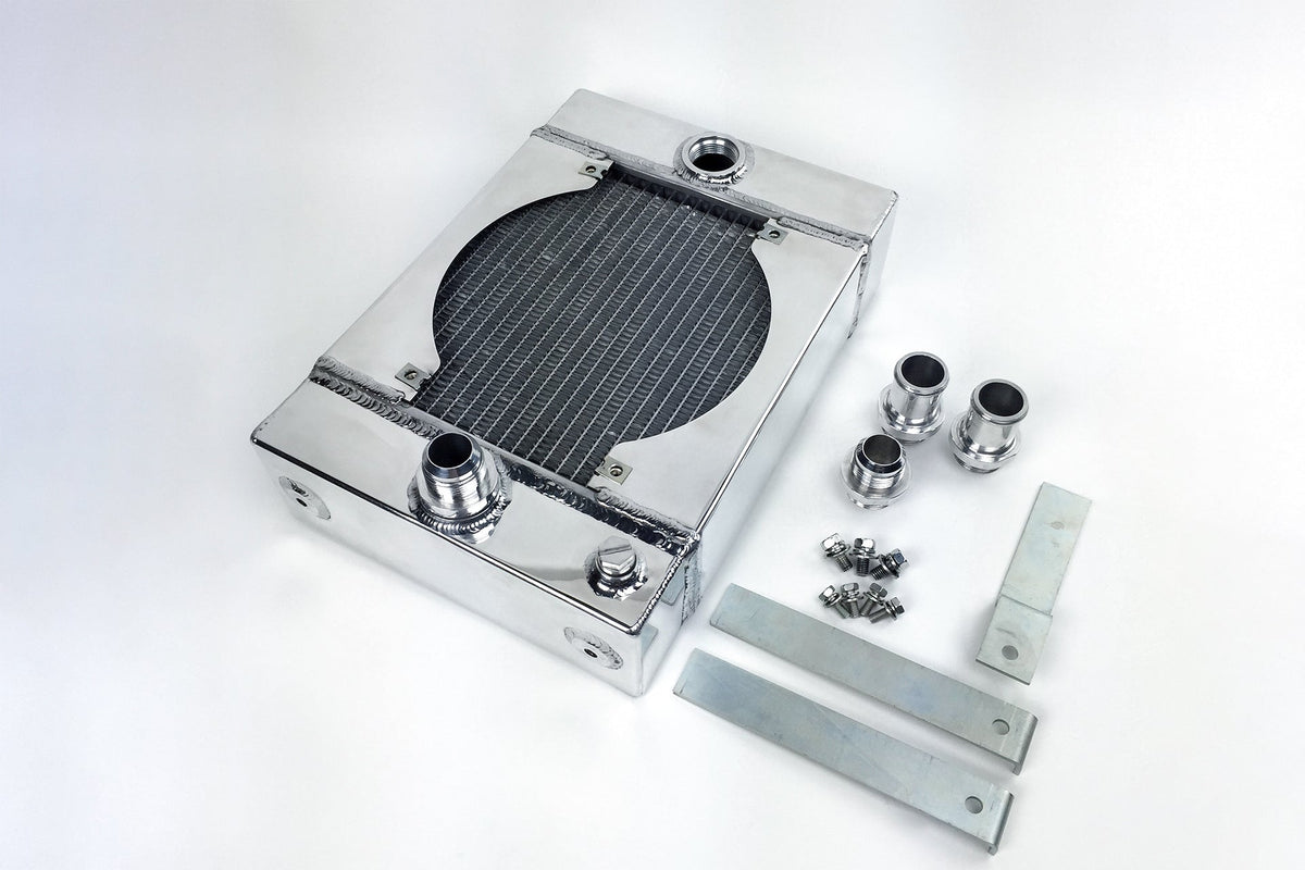 The KING Cooler - Ultimate Drag Race Radiator w/ SPAL Fan & Mounting Kit