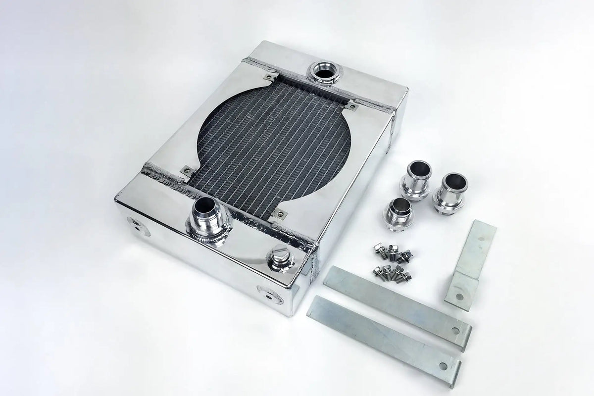 The KING Cooler - Ultimate Drag Race Radiator w/ SPAL Fan & Mounting Kit