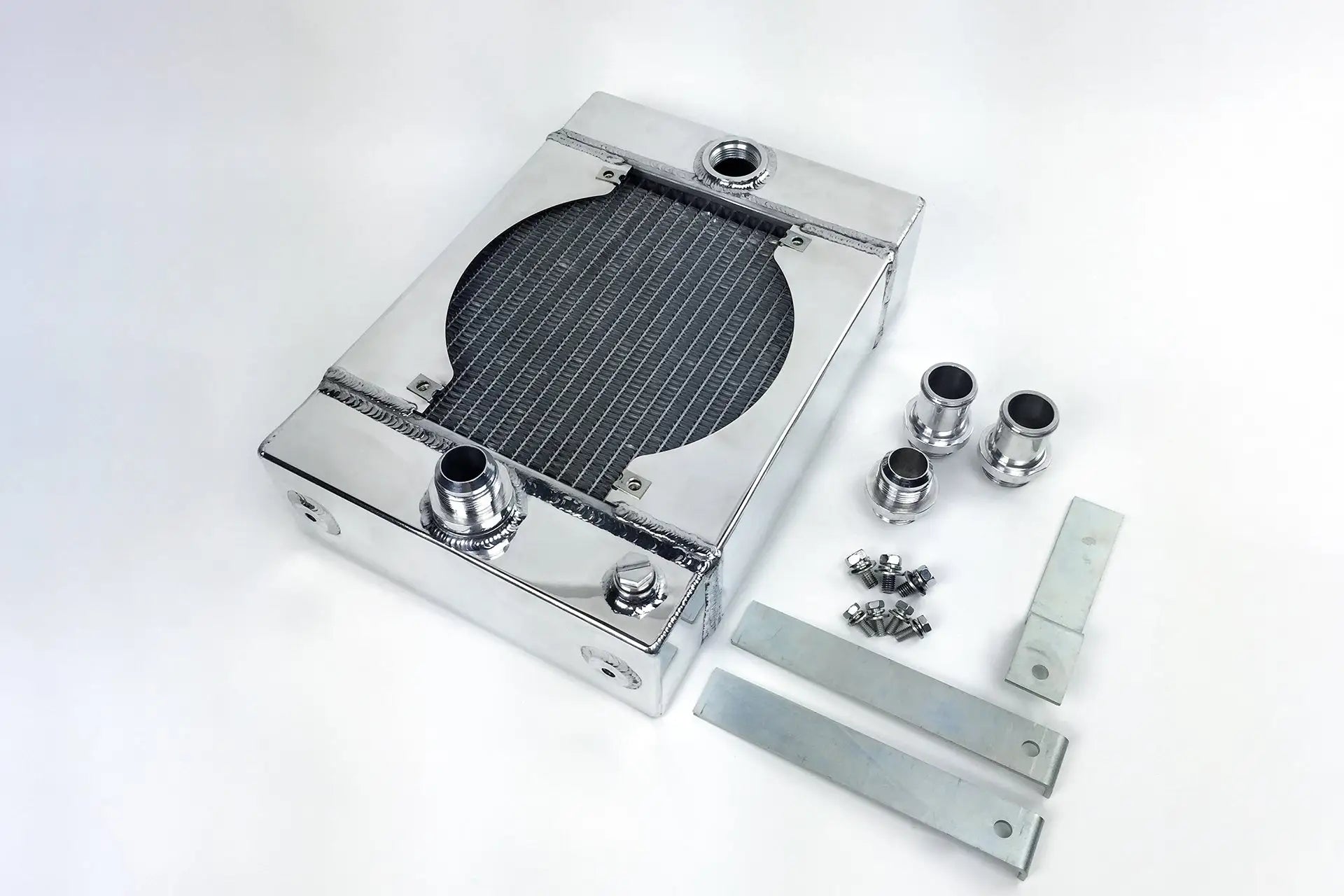 The KING Cooler - Ultimate Drag Race Radiator w/ SPAL Fan & Mounting Kit