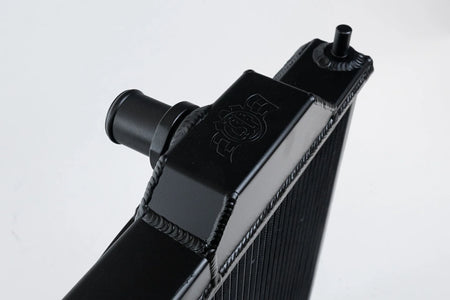Mitsubishi Evo 7/8/9 Full Size Slim Radiator w/ 12in SPAL Fan - Black