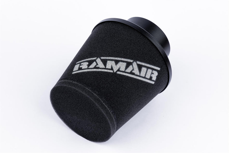 Ramair Large Foam Filter Aluminium Base 90mm OD Black