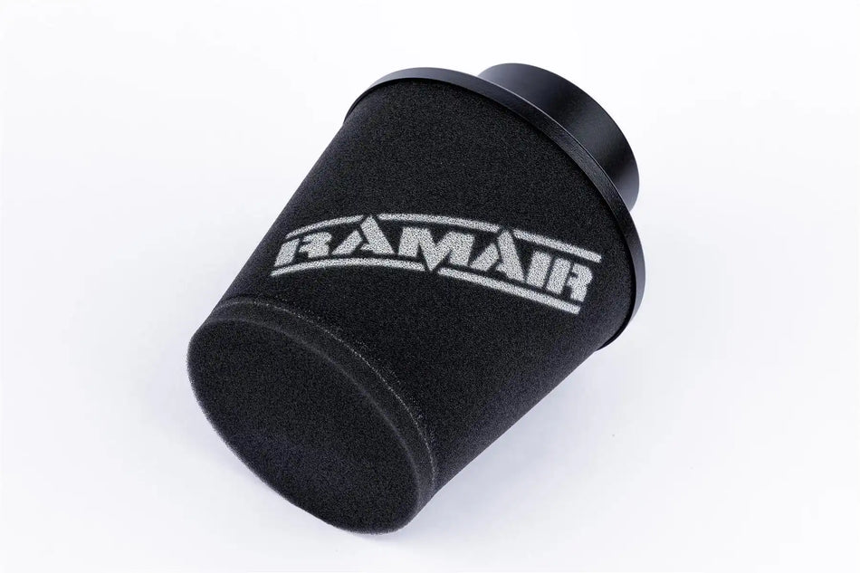 Ramair Large Foam Filter Aluminium Base 90mm OD Black