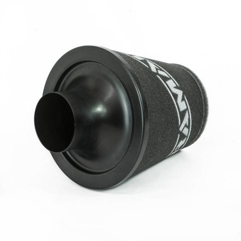 Ramair Medium Foam Filter Aluminium Base 70mm OD Black