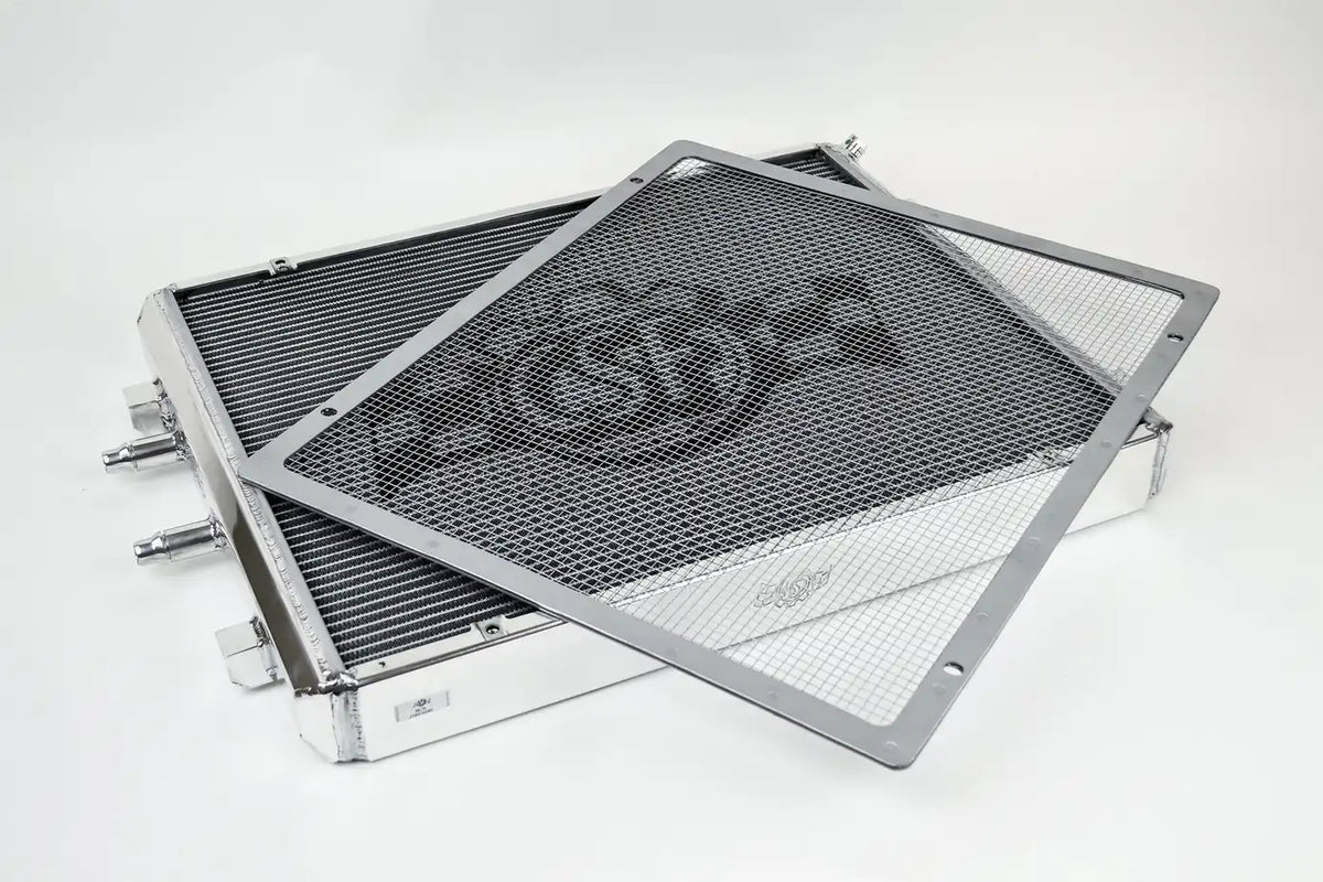 BMW F8X M3/M4 Front Mount Heat Exchanger w/ rock guard - Silver
