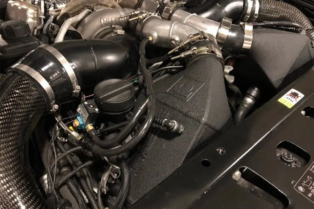 BMW F1X M5 & M6 Twin Charge-Air-Cooler Set - Crinkle Black Finish