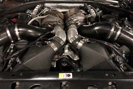 BMW F1X M5 & M6 Twin Charge-Air-Cooler Set - Crinkle Black Finish