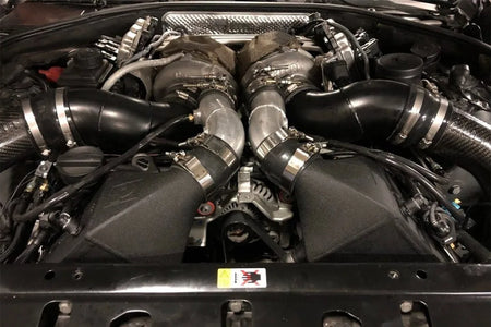 BMW F1X M5 & M6 Twin Charge-Air-Cooler Set - Crinkle Black Finish