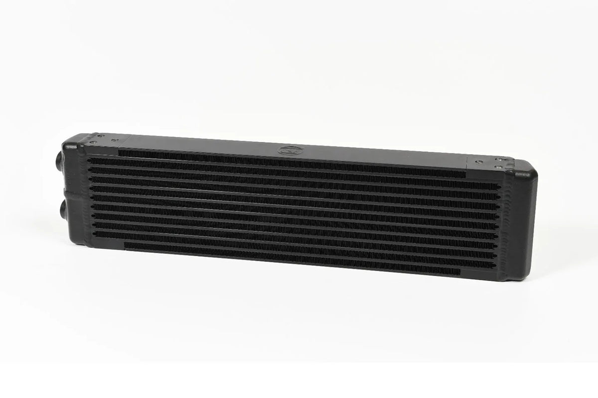 Universal Dual-Pass Oil Cooler / IROC Porsche / M22x1.5 / 24L x 5.75H x 2.16W