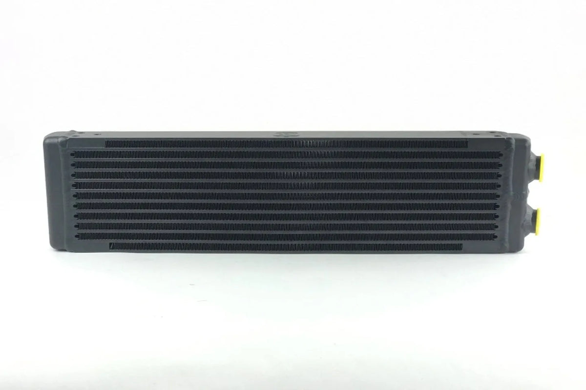 Universal Dual-Pass Oil Cooler / IROC Porsche / M22x1.5 / 24L x 5.75H x 2.16W