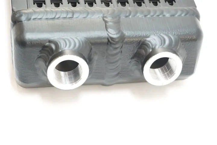 Universal Dual-Pass Oil Cooler / IROC Porsche / M22x1.5 / 24L x 5.75H x 2.16W