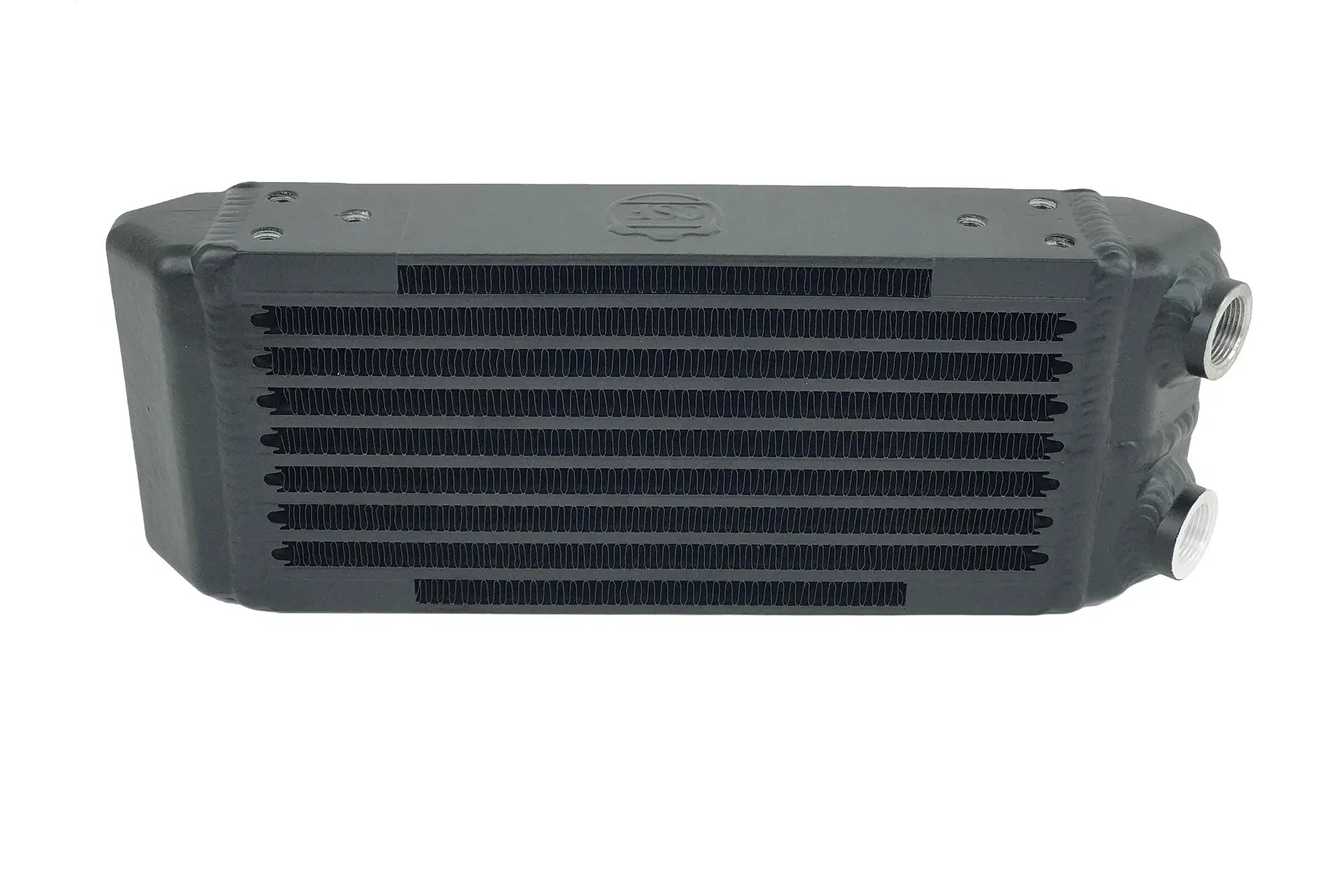 Universal Dual-Pass Oil Cooler - M22 x 1.5 connections - 13L x 4.75H x 2.16W