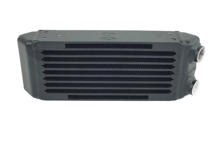 Universal Dual-Pass Oil Cooler - M22 x 1.5 connections - 13L x 4.75H x 2.16W