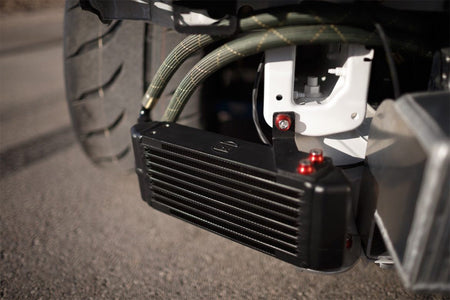 Universal Dual-Pass Oil Cooler - M22 x 1.5 connections - 13L x 4.75H x 2.16W