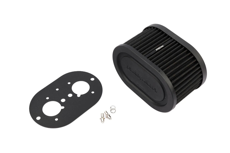 Ramair Pleated Carburettor Air Filter Baseplate to fit Weber 40 IDF - 100mm Int Height